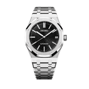 Seiko Mod Royal Oak - Black Dial watch
