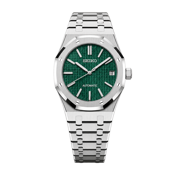 Seiko Mod Royal Oak - Green Tapisserie Dial