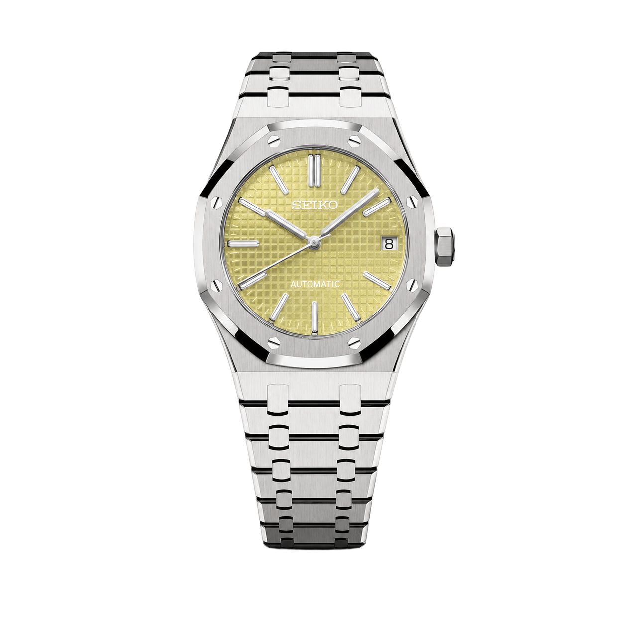 Seiko Mod Royal Oak – Lemon Dial watch