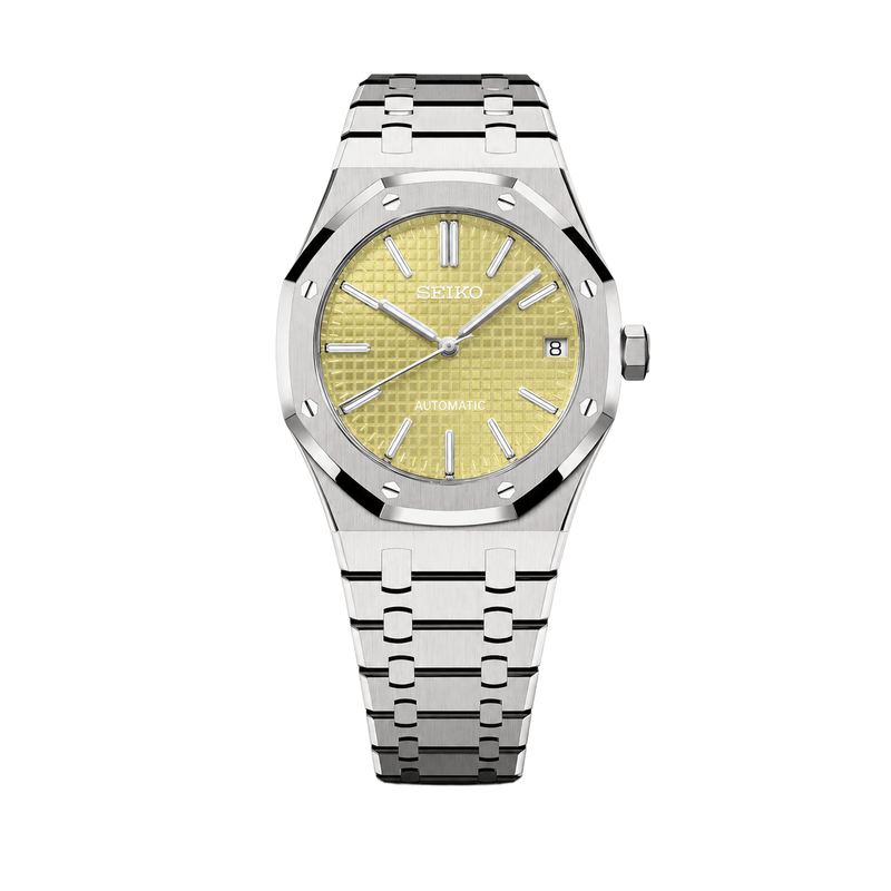 Seiko Mod Royal Oak – Lemon Dial watch