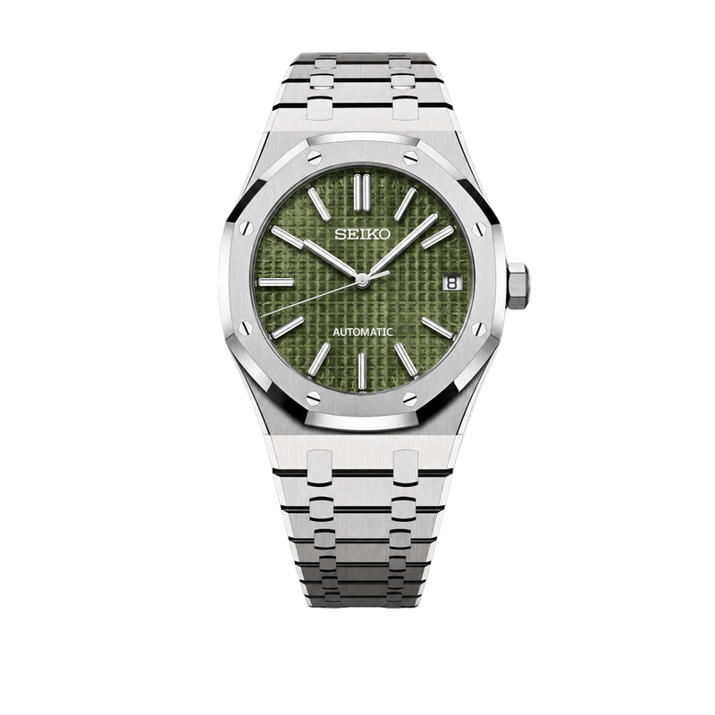 Seiko Mod Royal Oak – Olive Green Dial watch