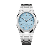 Seiko Mod Royal Oak – Ice Blue Waffle Dial watch