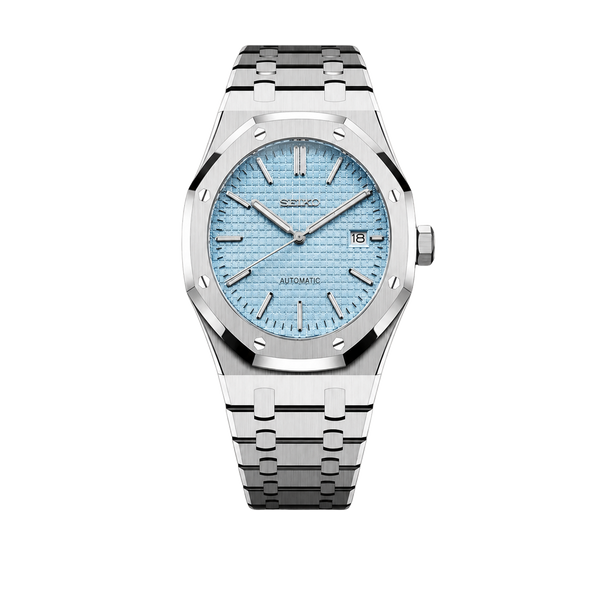 Seiko Mod Royal Oak – Ice Blue Waffle Dial