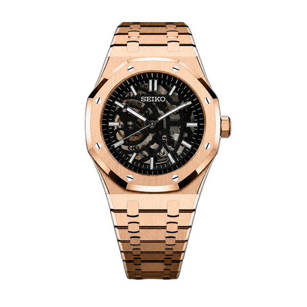 Seiko Mod Royal Oak Skeleton – Rose Gold