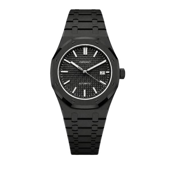 Seiko Mod Royal Oak – Cadran Noir Furtif