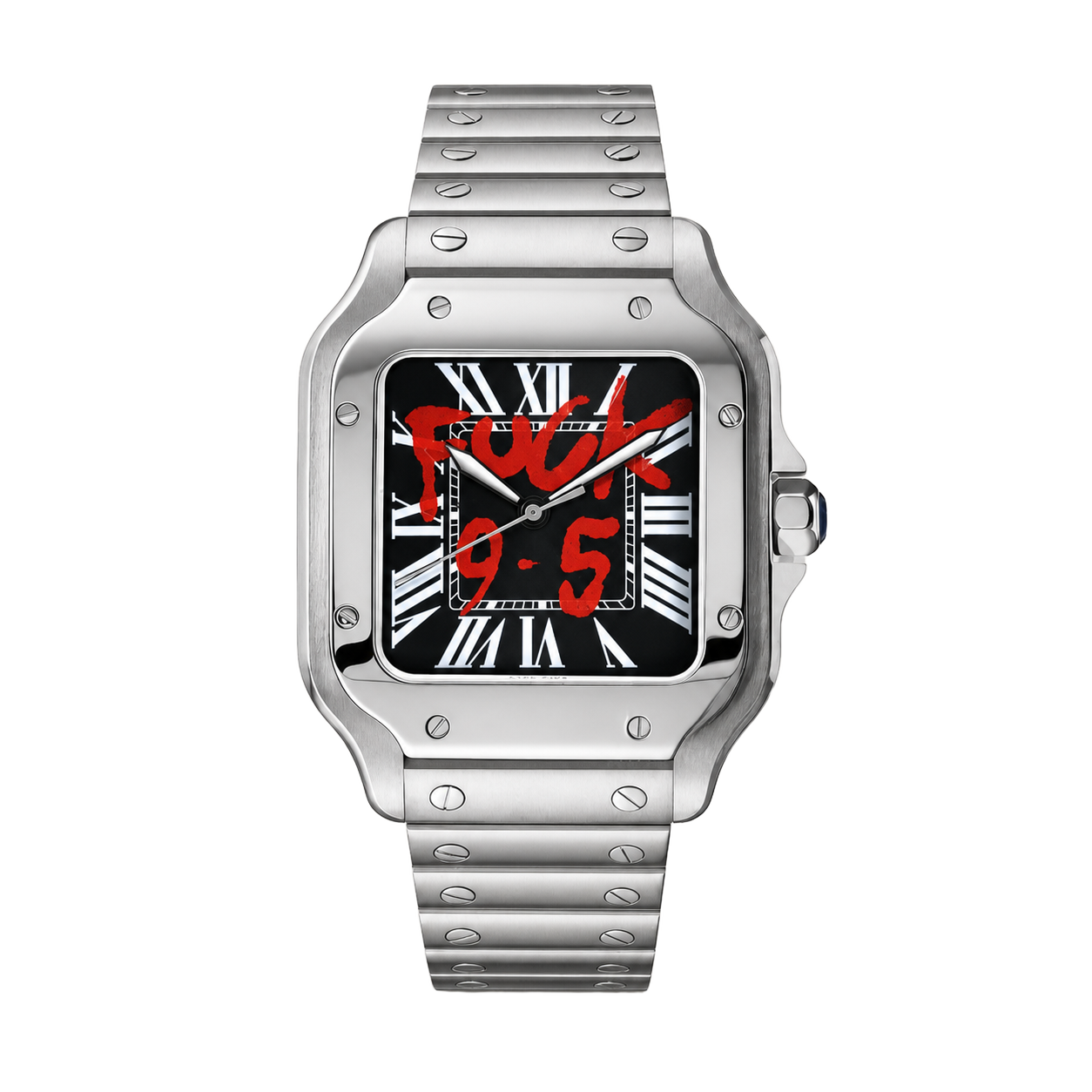 Seiko Mod Santos - "9-5" Black watch