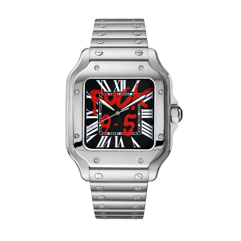 Seiko Mod Santos - "9-5" Black watch