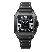 Seiko Mod Santos ADLC (Black Roman Dial) watch