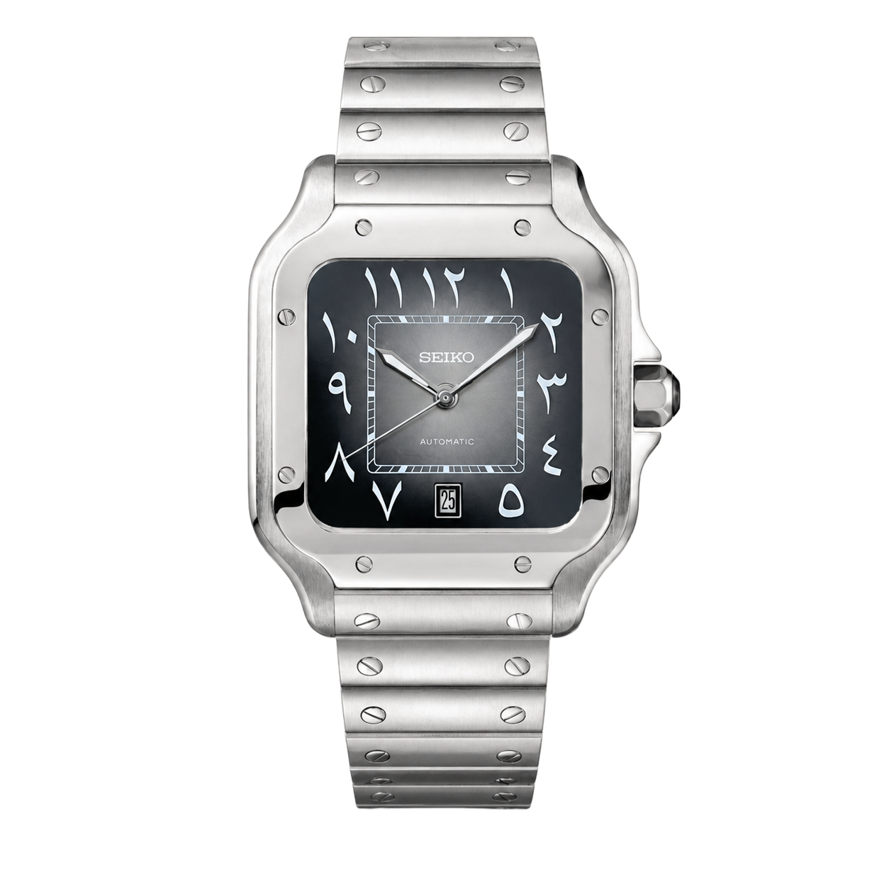Seiko Mod Santos – Arabic Dark Gray watch