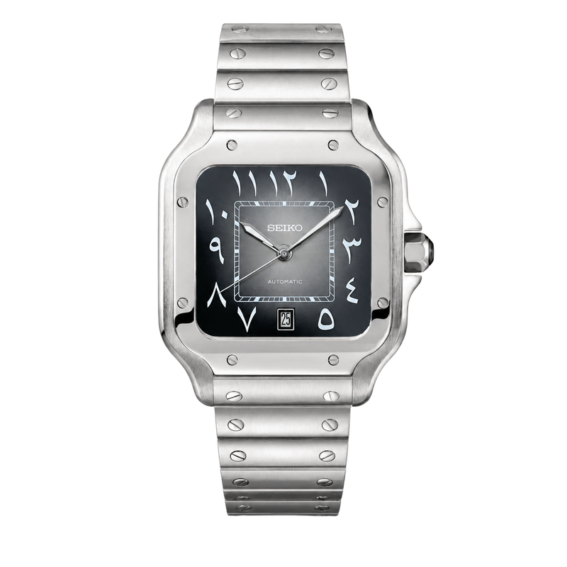 Seiko Mod Santos – Arabic Dark Gray watch