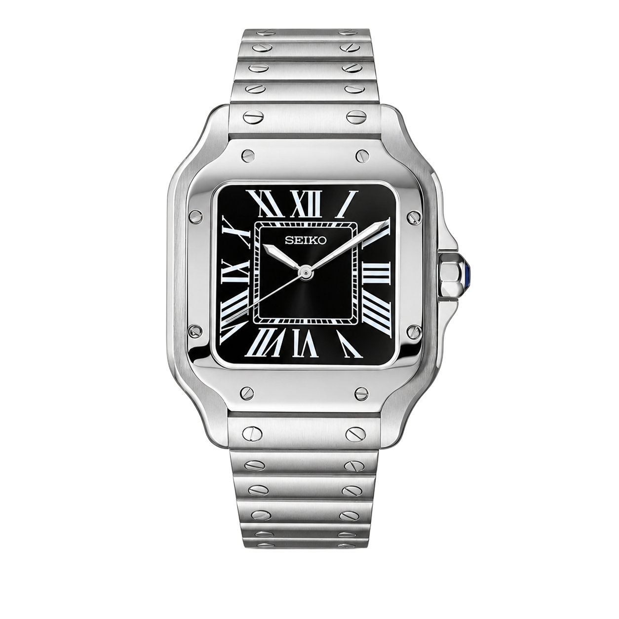 Seiko Mod Santos – Black Dial watch