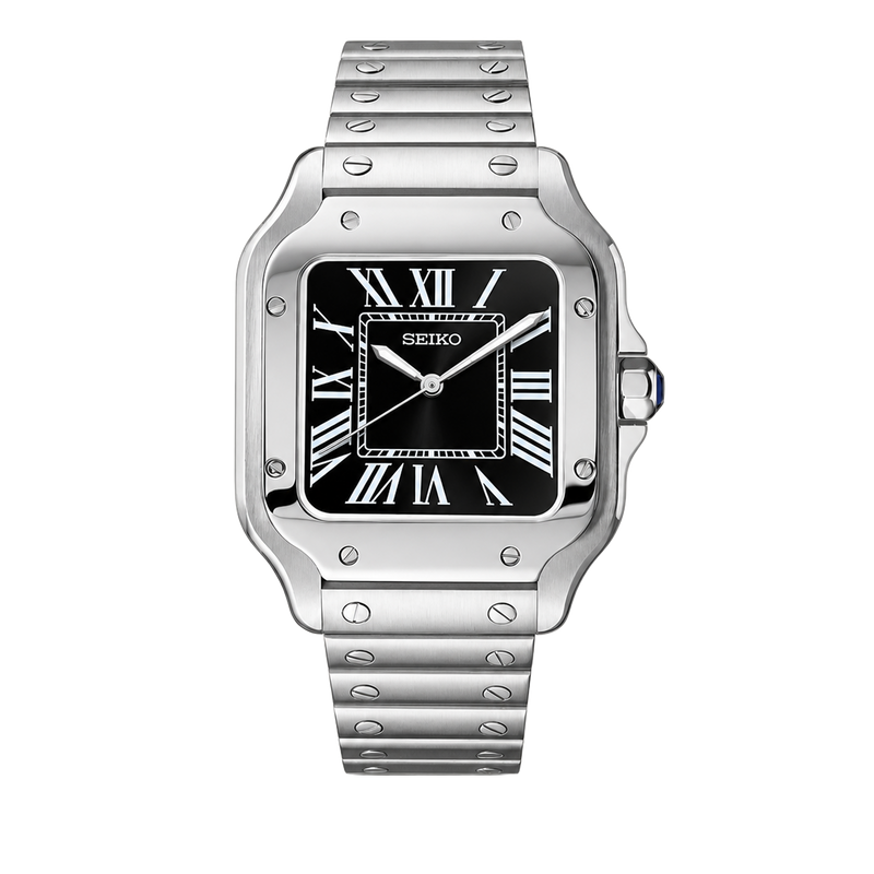 Seiko Mod Santos – Black Dial watch