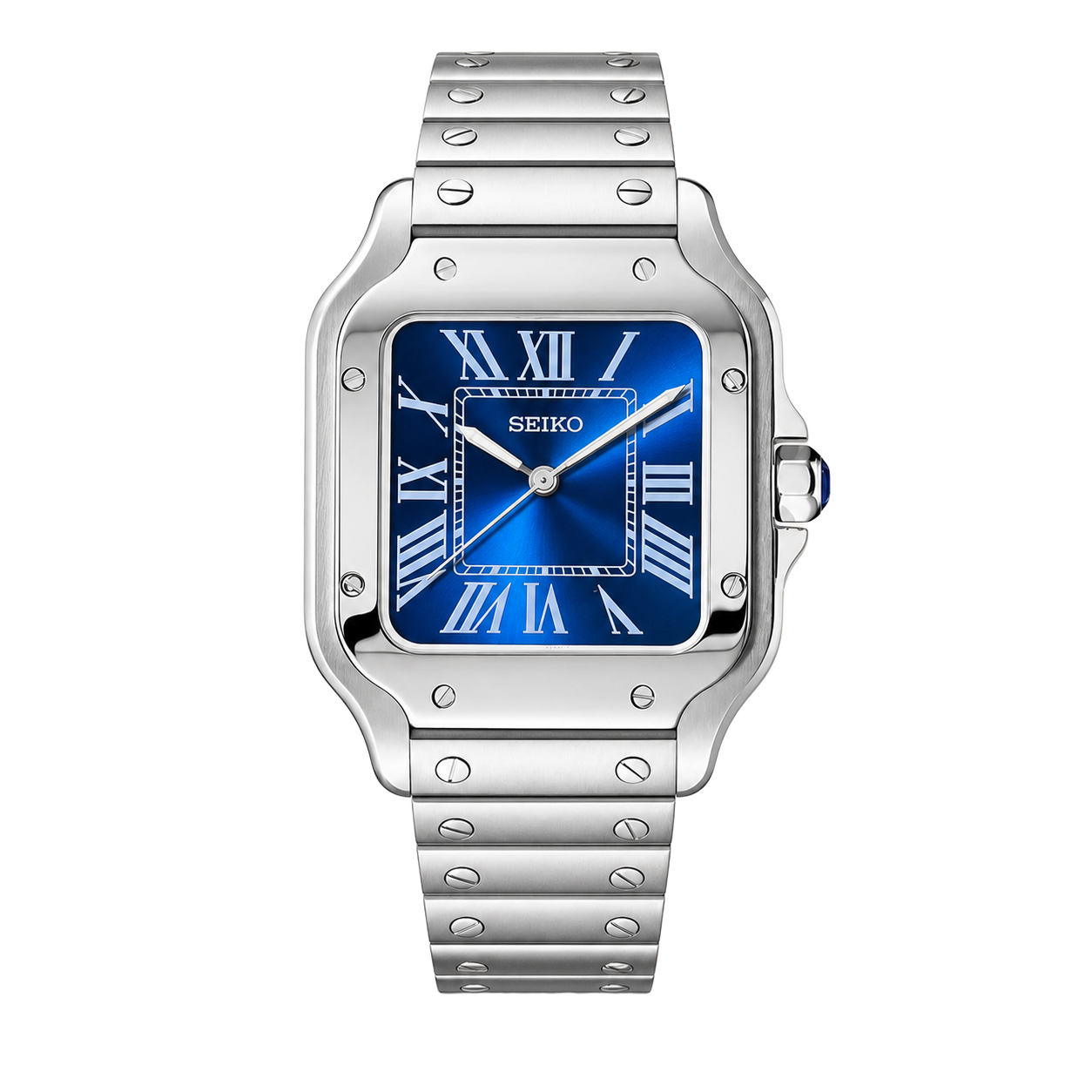 Seiko Mod Santos – Blue Dial watch