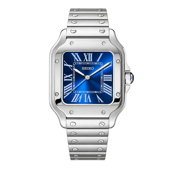 Seiko Mod Santos – Cadran bleu