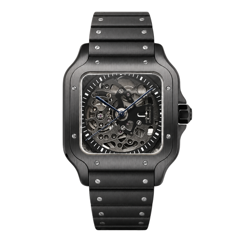 Seiko Mod Santos – Black Skeleton watch