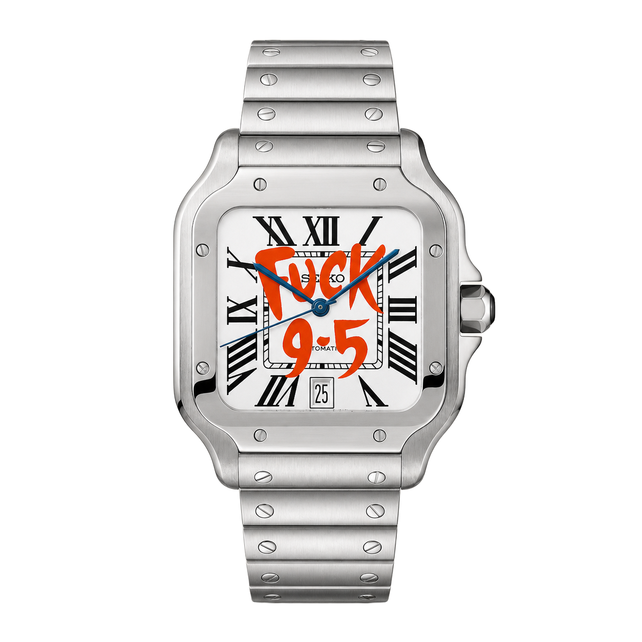 Seiko Mod Santos Date "9-5" Edition watch