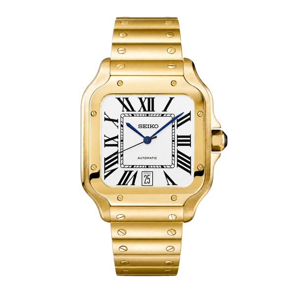 Seiko Mod Santos – Full Gold