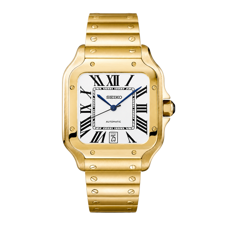 Seiko Mod Santos – Full Gold watch
