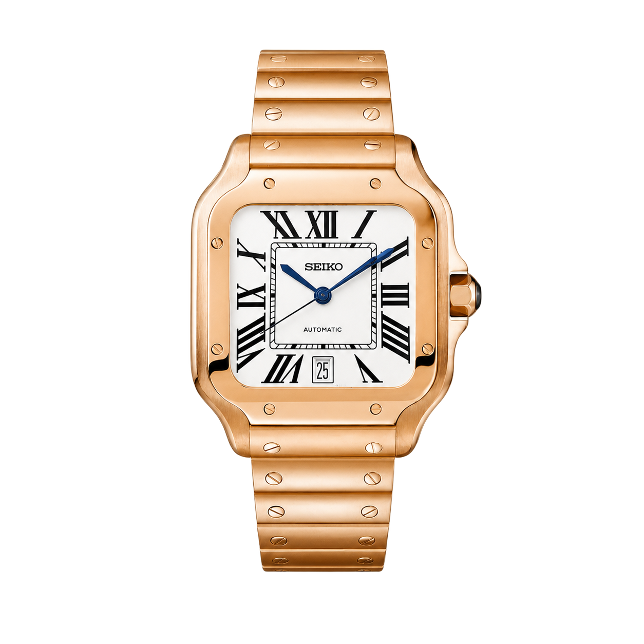 Seiko Mod Santos – Full Rose Gold watch