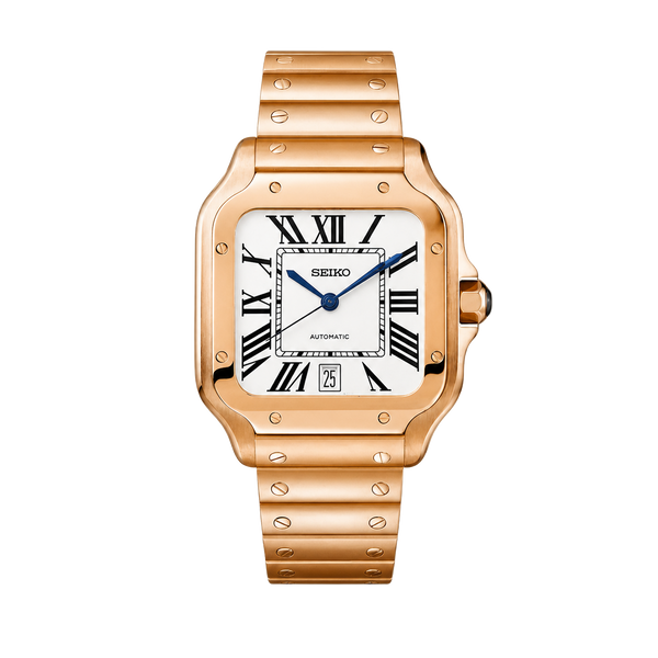 Seiko Mod Santos – Full Rose Gold