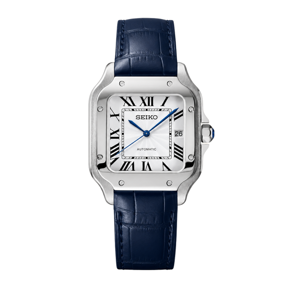 Seiko Mod Santos – Blue Leather