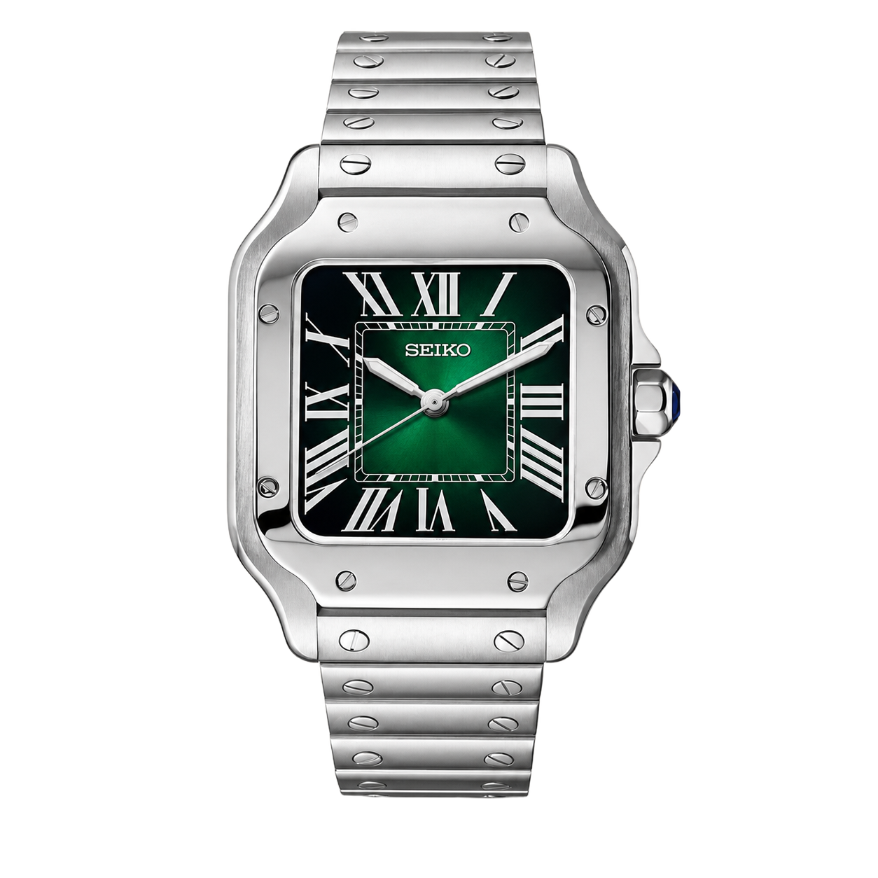 Seiko Mod Santos – Green Dial watch