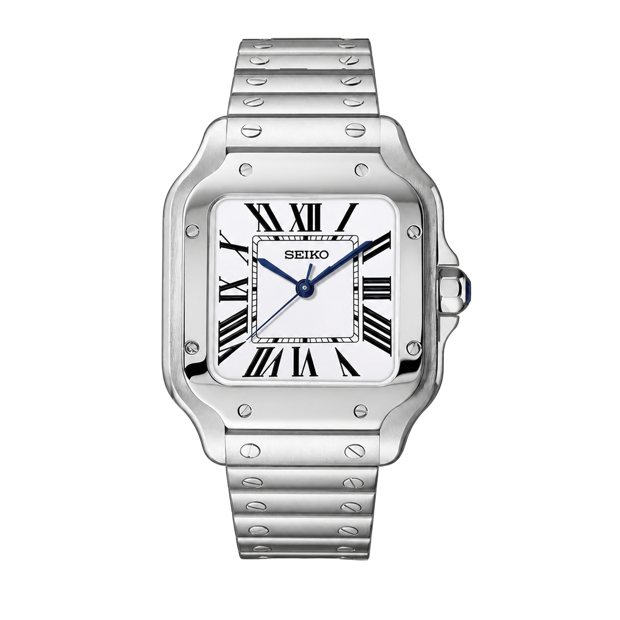 Seiko Mod Santos – White Dial watch