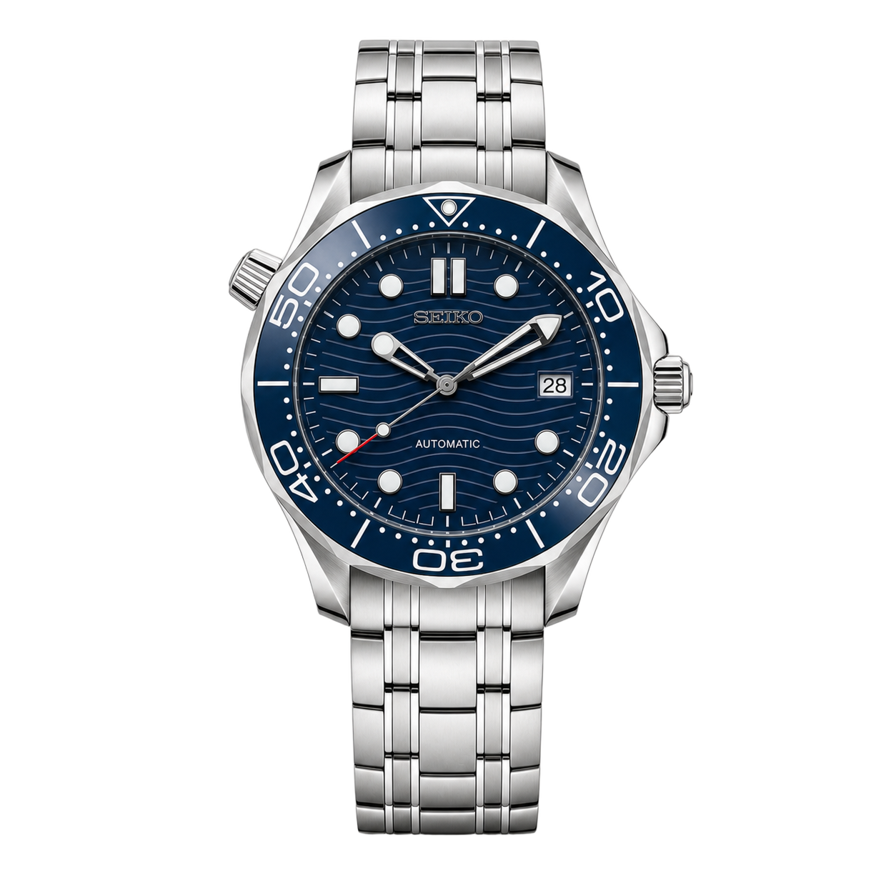 Seiko Mod Seamaster Diver - Blue watch