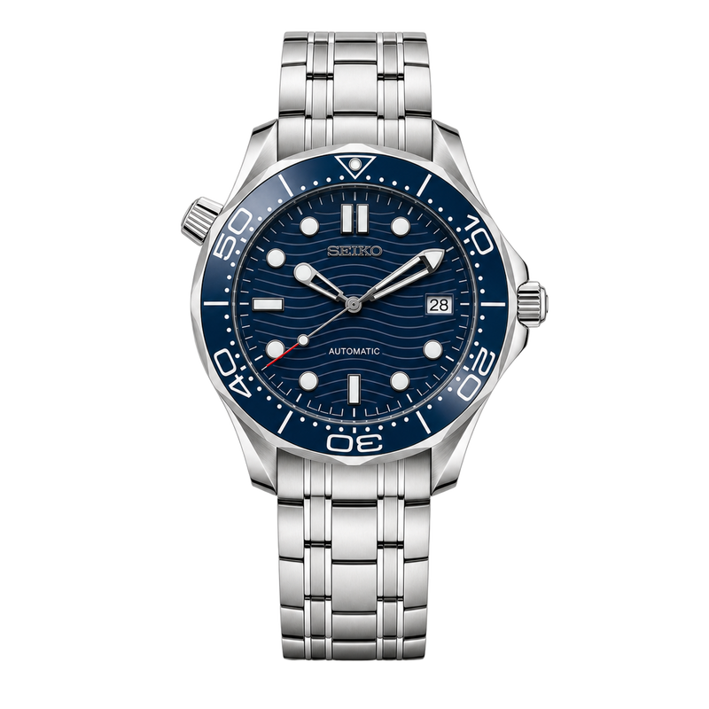 Seiko Mod Seamaster Diver - Blue watch