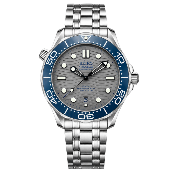 Seiko Mod Seamaster Diver – Grey Wave Dial