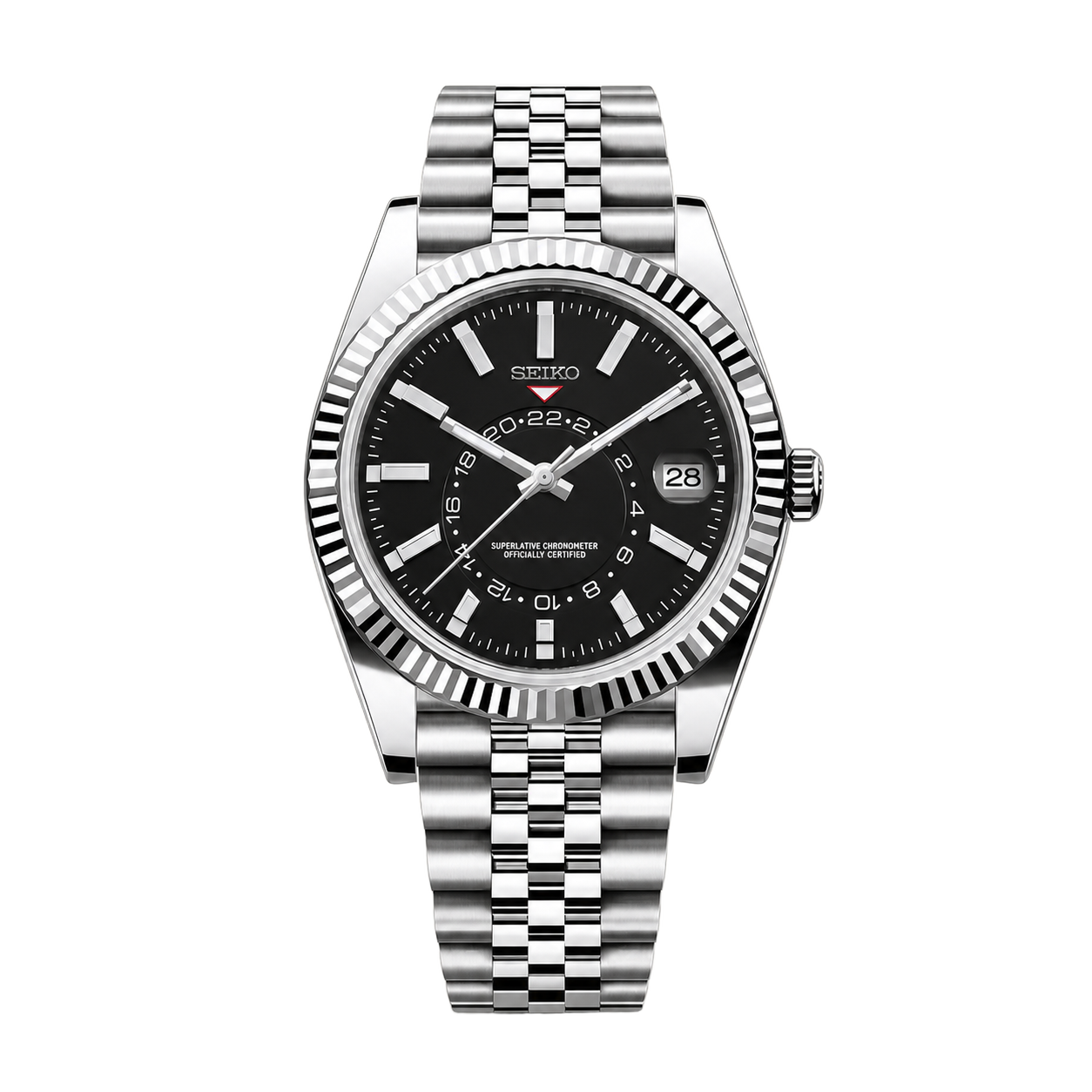 Seiko Mod Sky-Dweller – Classic Black watch