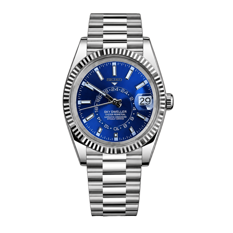 Seiko Mod Sky-Dweller – Electric Blue watch