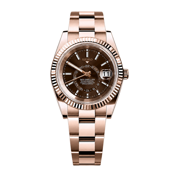 Seiko Mod Sky-Dweller – Rose Gold