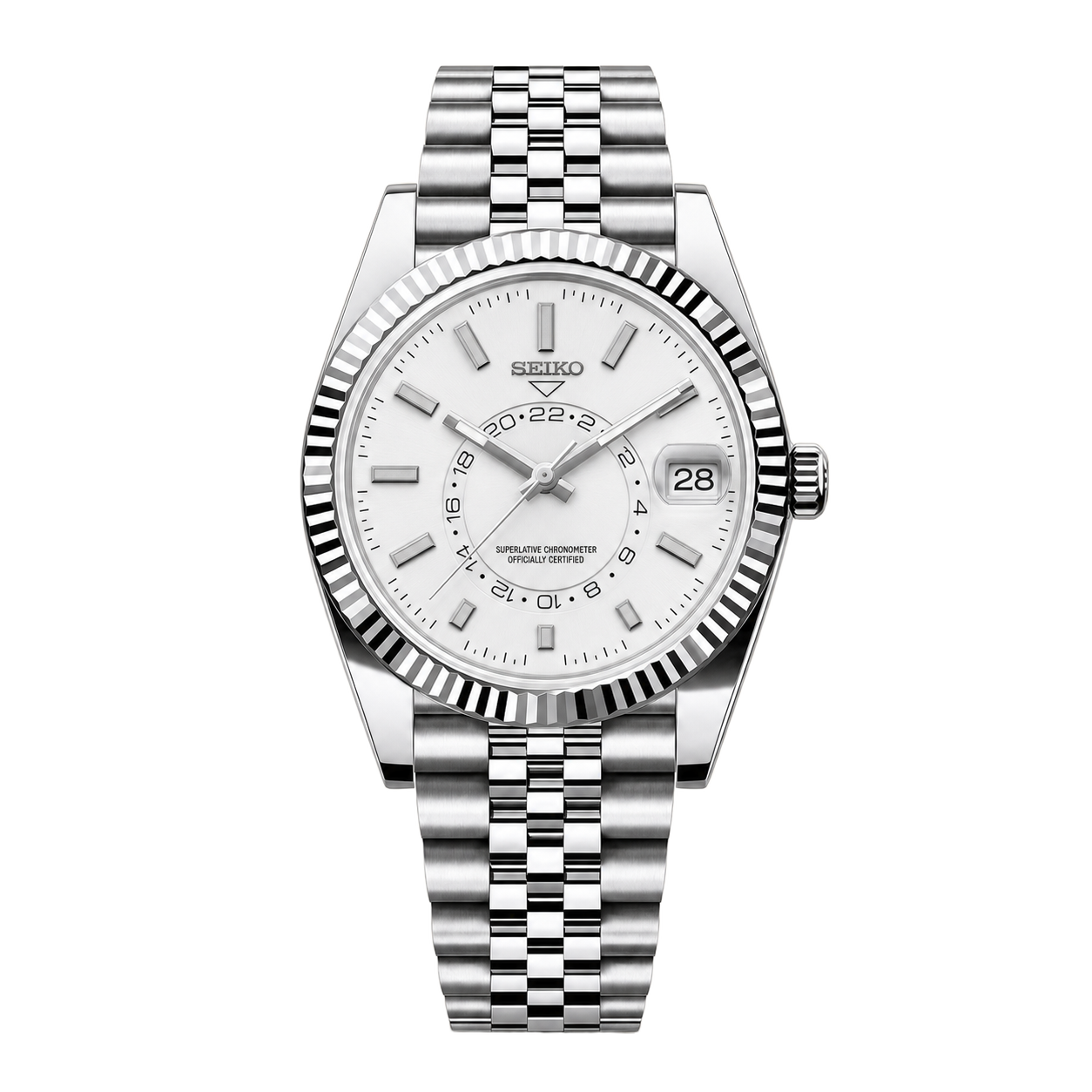Seiko Mod Sky-Dweller – White watch