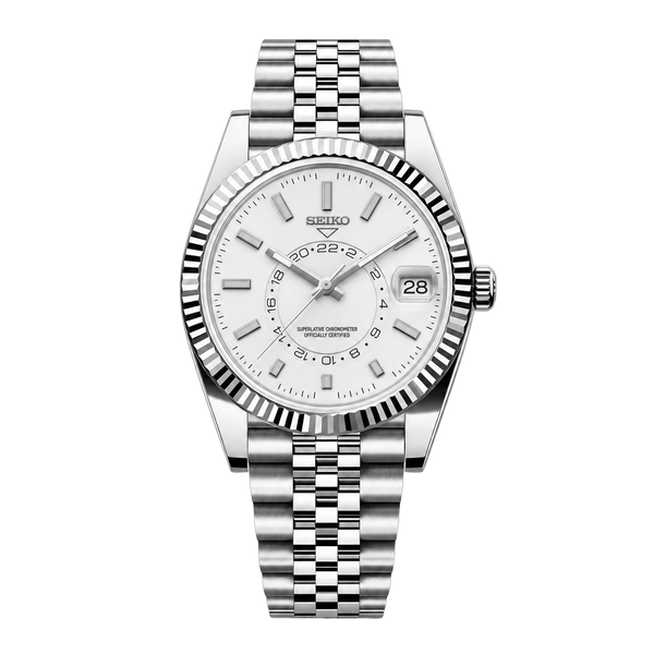 Seiko Mod Sky-Dweller – White
