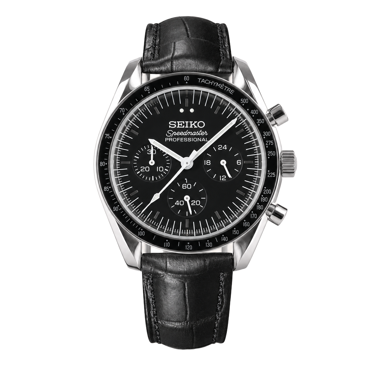 Seiko Mod Speedmaster – Café Racer Black watch