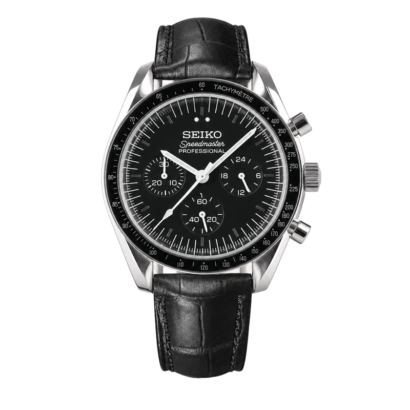 Seiko Mod Speedmaster – Café Racer Black watch