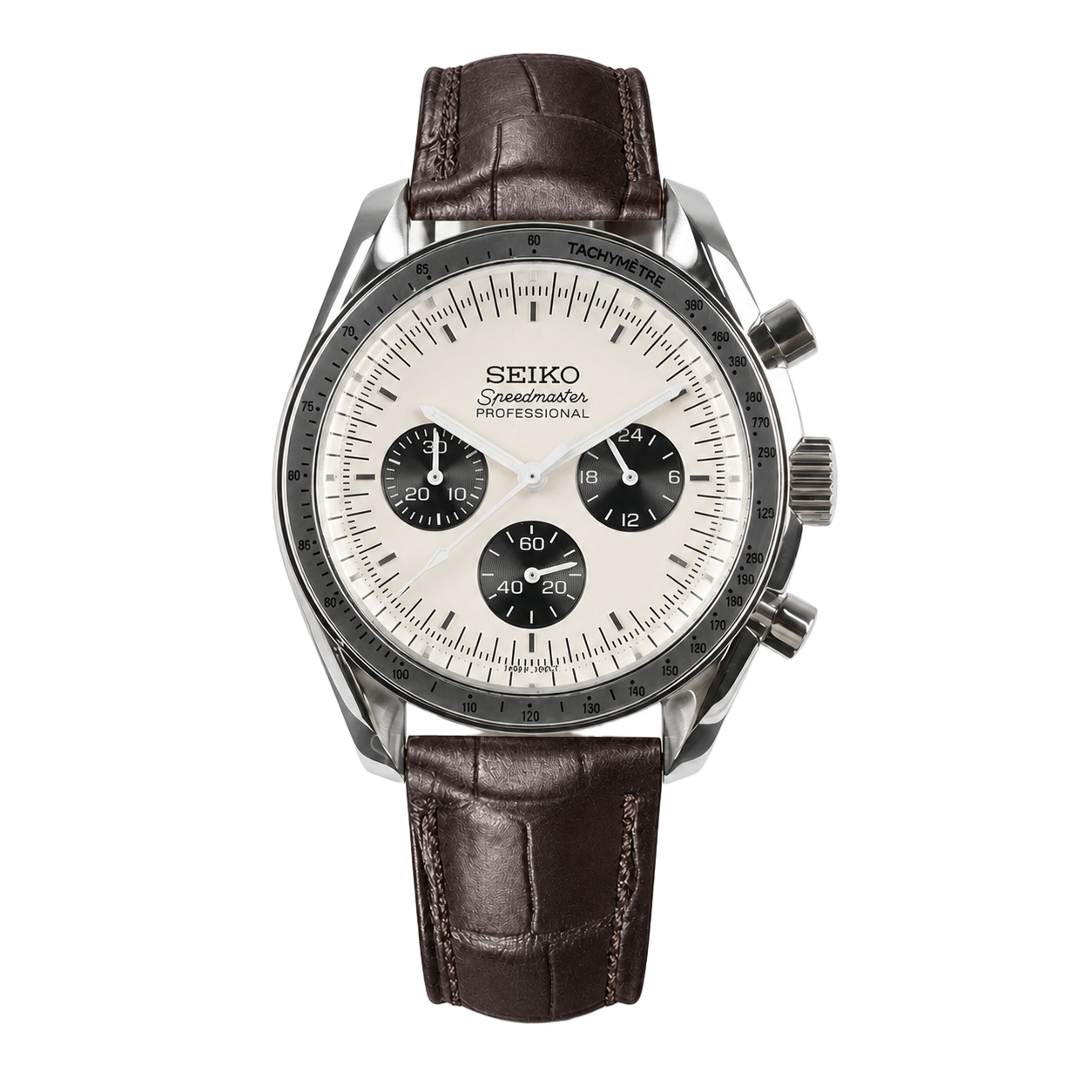 Seiko Mod Speedmaster – Café Racer Brown watch
