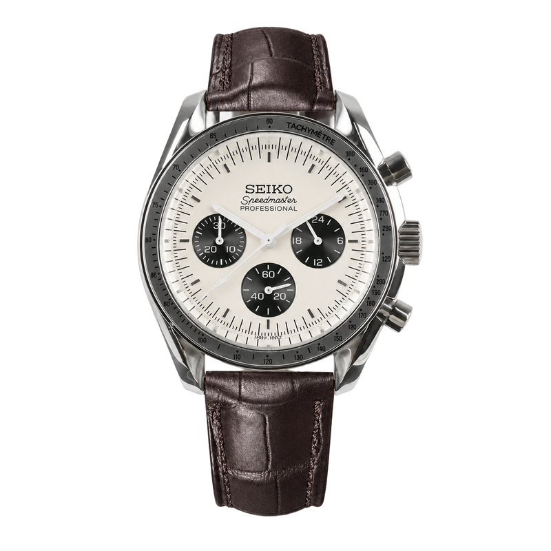 Seiko Mod Speedmaster – Café Racer Brown watch