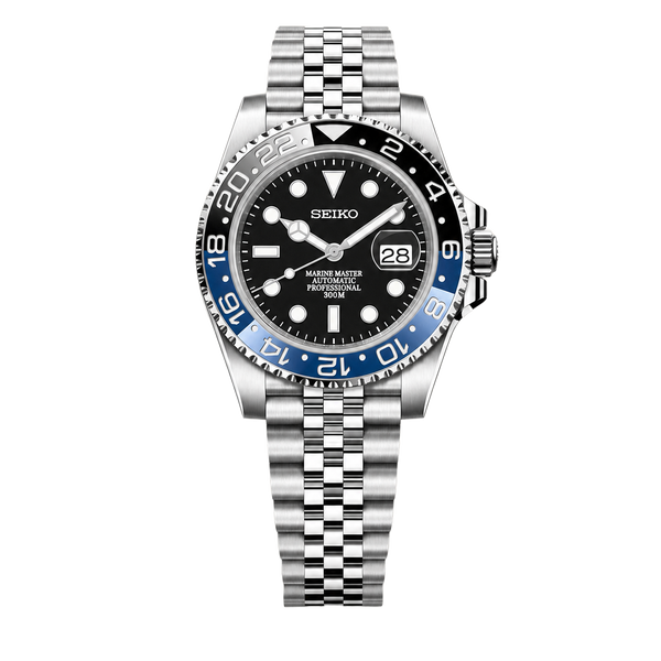 Seiko Mod Submariner 24H - Black Batman