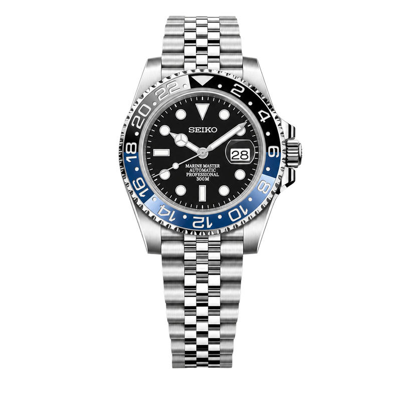 Seiko Mod Submariner 24H - Black Batman