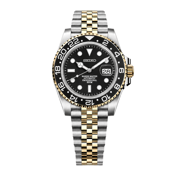 Seiko Mod Submariner 24H – Black Gold 2-Tone