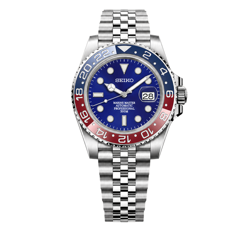 Seiko Mod Submariner 24H – Blue Pepsi