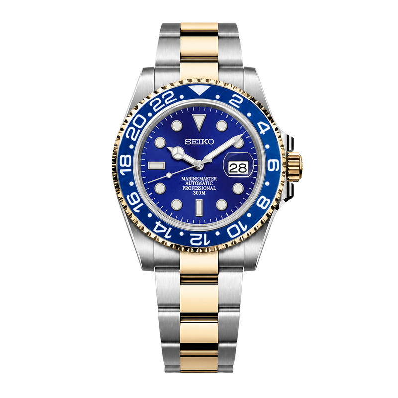Seiko Mod Submariner 24H – Bluesy 2-Tone