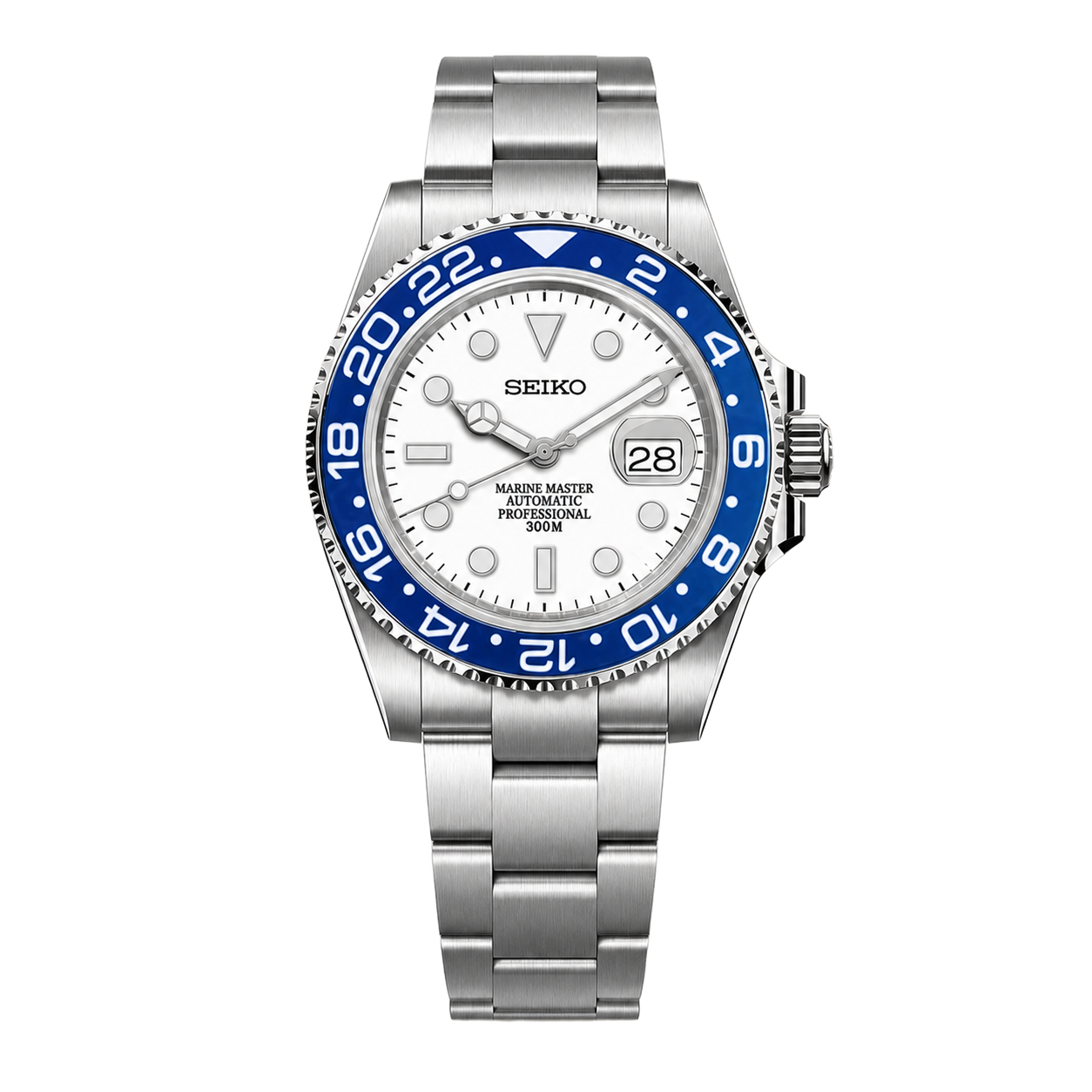 Seiko Mod Submariner 24H – Bright Blueberry watch