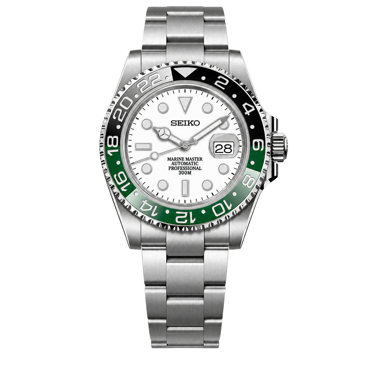 Seiko Mod Submariner 24H – Bright Sprite watch