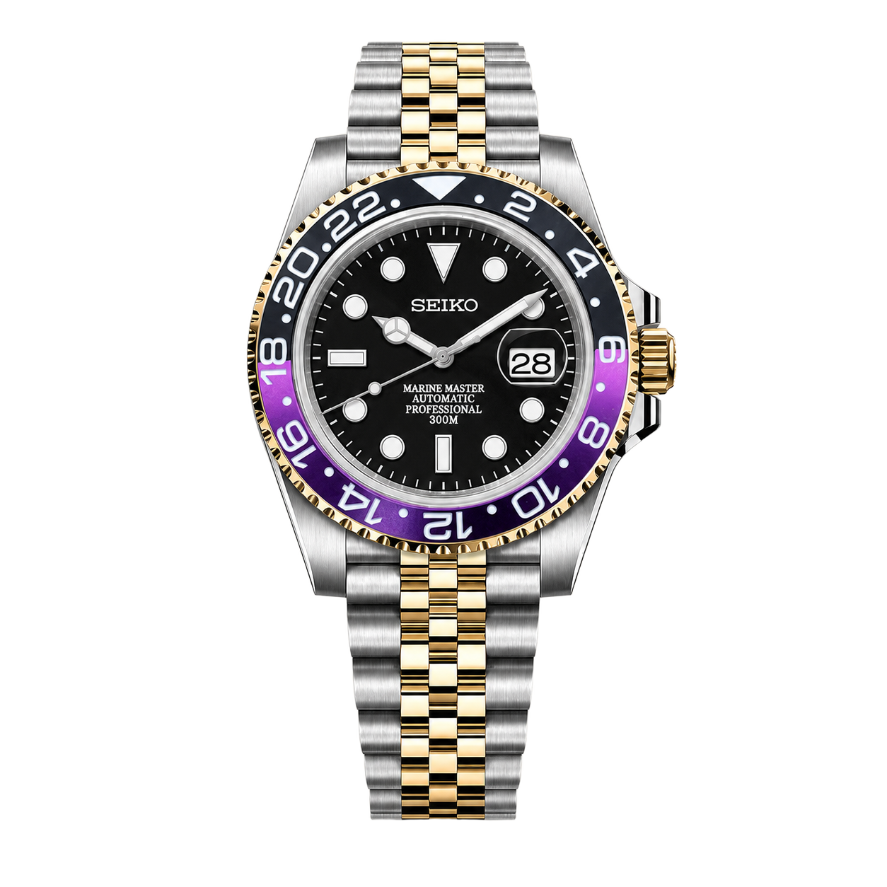 Seiko Mod Submariner 24H – Joker 2-Tone watch