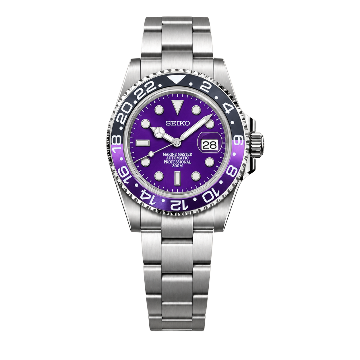 Seiko Mod Submariner 24H – Purple Joker watch