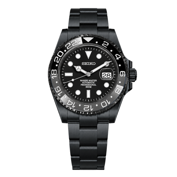 Seiko Mod Submariner 24H – Stealth Bruce Wayne
