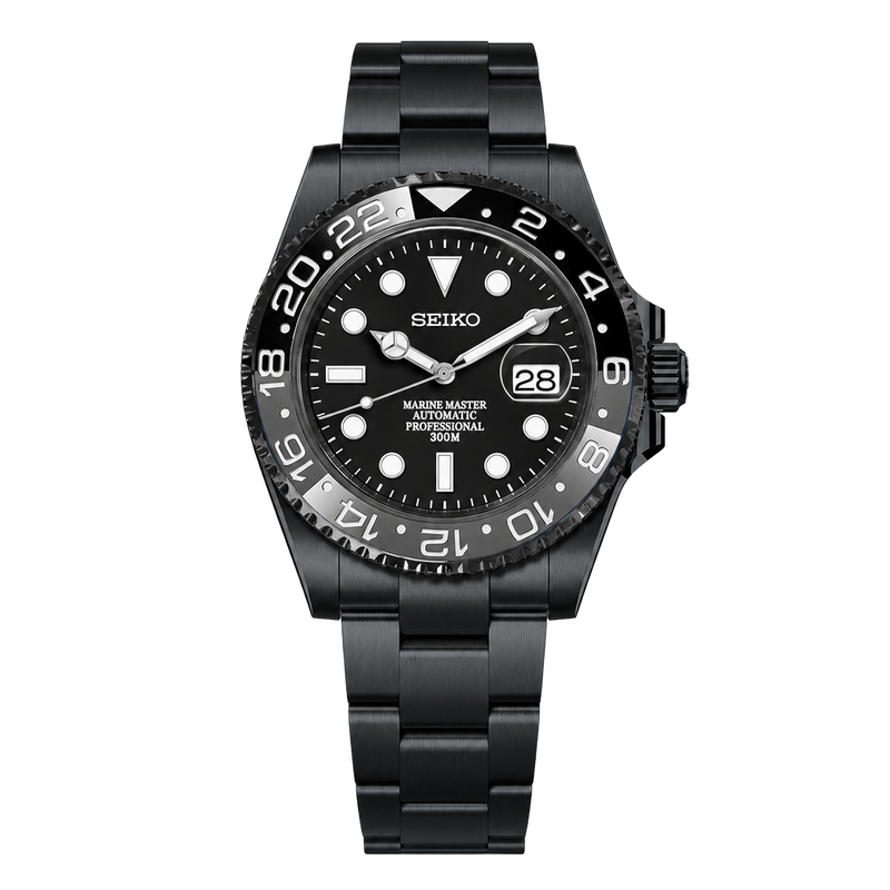 Seiko Mod Submariner 24H – Stealth Bruce Wayne